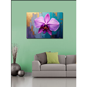 Kanvas Tablo Pembe Orkide Çiçeği 50x70 cm
