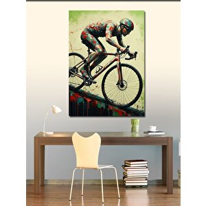 Kanvas Tablo Yarış Bisikletçisi 50x70 cm
