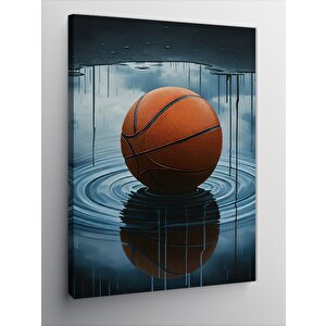 Kanvas Tablo Islak Basketbol Topu 70x100 cm