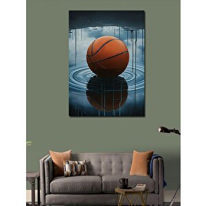 Kanvas Tablo Islak Basketbol Topu 70x100 cm