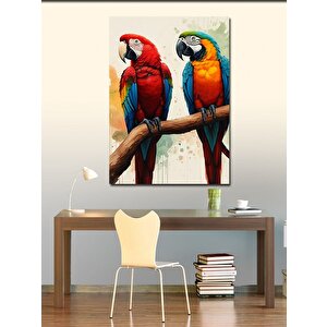 Kanvas Tablo Renkli Papağanlar 70x100 cm