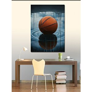Kanvas Tablo Islak Basketbol Topu 100x140 cm