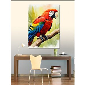 Kanvas Tablo Papağan Dallarda 50x70 cm