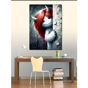 Kanvas Tablo Sevimli Yaratık 100x140 cm