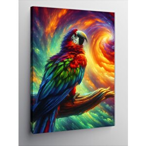 Kanvas Tablo Renkli Papağan 50x70 cm