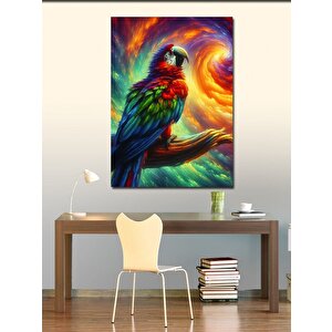 Kanvas Tablo Renkli Papağan 50x70 cm