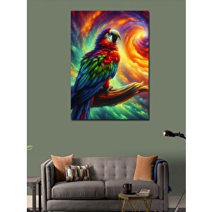 Kanvas Tablo Renkli Papağan 50x70 cm