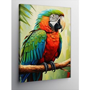Kanvas Tablo Papağan Gözetleme Yapıyor 100x140 cm