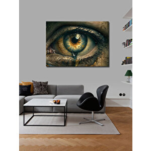 Kanvas Tablo Detaylı Göz İllüstrasyonu 70x100 cm