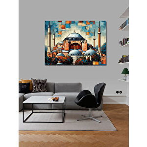 Kanvas Tablo İstanbul Ayasofya İllüstrasyonu 50x70 cm