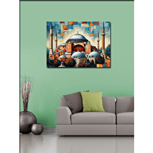 Kanvas Tablo İstanbul Ayasofya İllüstrasyonu 50x70 cm
