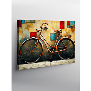 Kanvas Tablo Vintage Bisiklet Modeli 100x140 cm