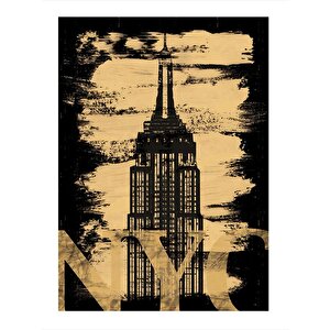 New York City Desenli Mdf Tablo 35cm X50cm 35x50 cm