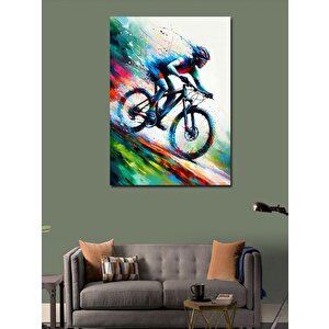 Kanvas Tablo Hızlı Bisikletçi 100x140 cm