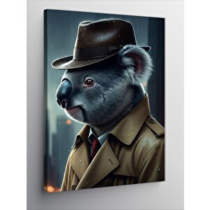 Kanvas Tablo Dedektif Koala 100x140 cm