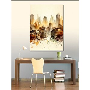Kanvas Tablo Sisli Şehir Panoraması 70x100 cm