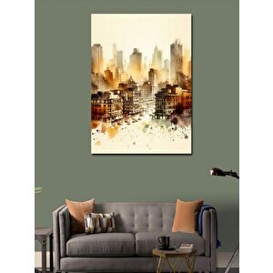 Kanvas Tablo Sisli Şehir Panoraması 70x100 cm