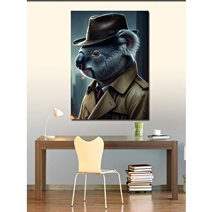 Kanvas Tablo Dedektif Koala 50x70 cm