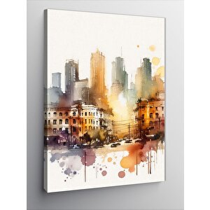 Kanvas Tablo Şehir Manzarası 50x70 cm