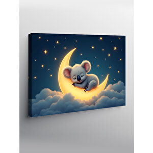Kanvas Tablo Ay Işığında Uyuyan Koala 50x70 cm