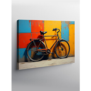 Kanvas Tablo Vintage Bisiklet Sanatı 50x70 cm