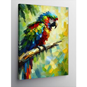 Kanvas Tablo Renkli Papağan 70x100 cm