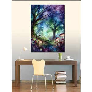 Kanvas Tablo Renkli Orman 70x100 cm