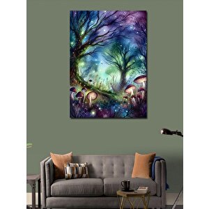 Kanvas Tablo Renkli Orman 70x100 cm