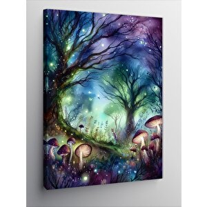 Kanvas Tablo Renkli Orman 50x70 cm