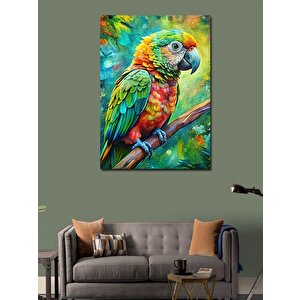 Kanvas Tablo Egzotik Papağan 100x140 cm