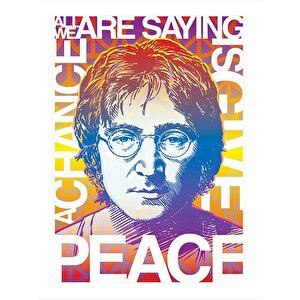 John Lennon Desenli Mdf Tablo 25cmx 35cm 25x35 cm