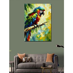 Kanvas Tablo Renkli Papağan 50x70 cm