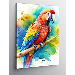Kanvas Tablo Renkli Papağan 70x100 cm