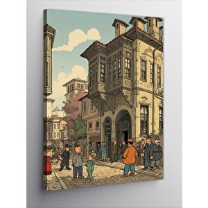 Kanvas Tablo Tarihi Şehir 70x100 cm