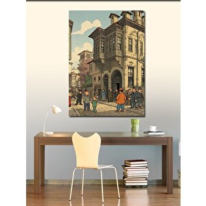 Kanvas Tablo Tarihi Şehir 70x100 cm