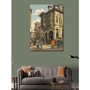 Kanvas Tablo Tarihi Şehir 70x100 cm