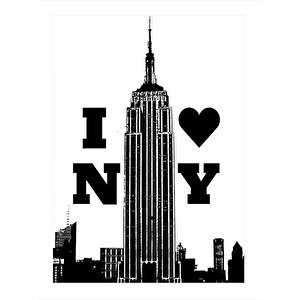 New York Hediyelik Mdf Tablo 25cmx 35cm 25x35 cm
