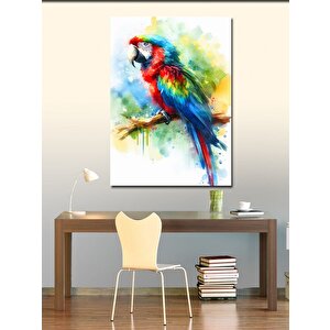 Kanvas Tablo Tropik Papağan 100x140 cm