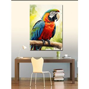 Kanvas Tablo Renkli Papağan 100x140 cm
