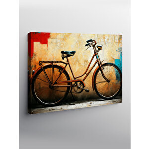 Kanvas Tablo Vintage Bisiklet Tasarımı 50x70 cm
