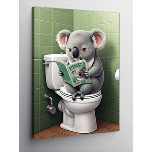 Kanvas Tablo Tuvalette Koala 50x70 cm