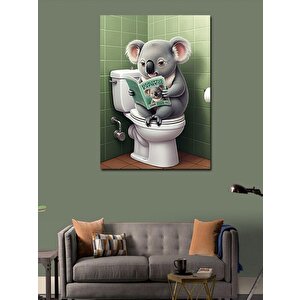 Kanvas Tablo Tuvalette Koala 50x70 cm