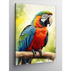 Kanvas Tablo Renkli Papağan 50x70 cm