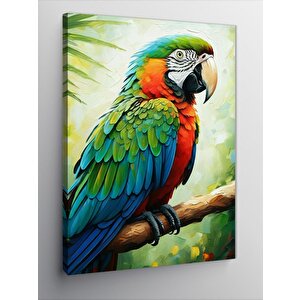 Kanvas Tablo Renkli Papağan 50x70 cm