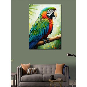 Kanvas Tablo Renkli Papağan 70x100 cm