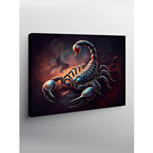 Kanvas Tablo Karanlık Akrep İllüstrasyonu 70x100 cm