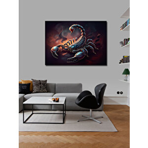 Kanvas Tablo Karanlık Akrep İllüstrasyonu 70x100 cm