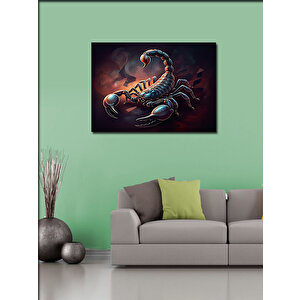 Kanvas Tablo Karanlık Akrep İllüstrasyonu 70x100 cm