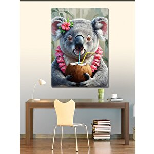 Kanvas Tablo Hindistan Cevizli Koala 50x70 cm