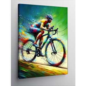 Kanvas Tablo Bisiklet Yarışı 70x100 cm